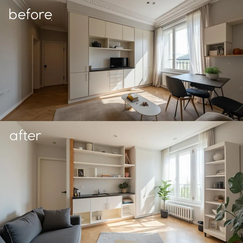 Transformación de pequeño apartamento